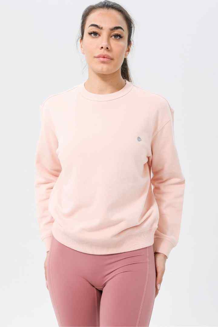 Rumi Earth Moon Sweatshirt - Light Coral 1