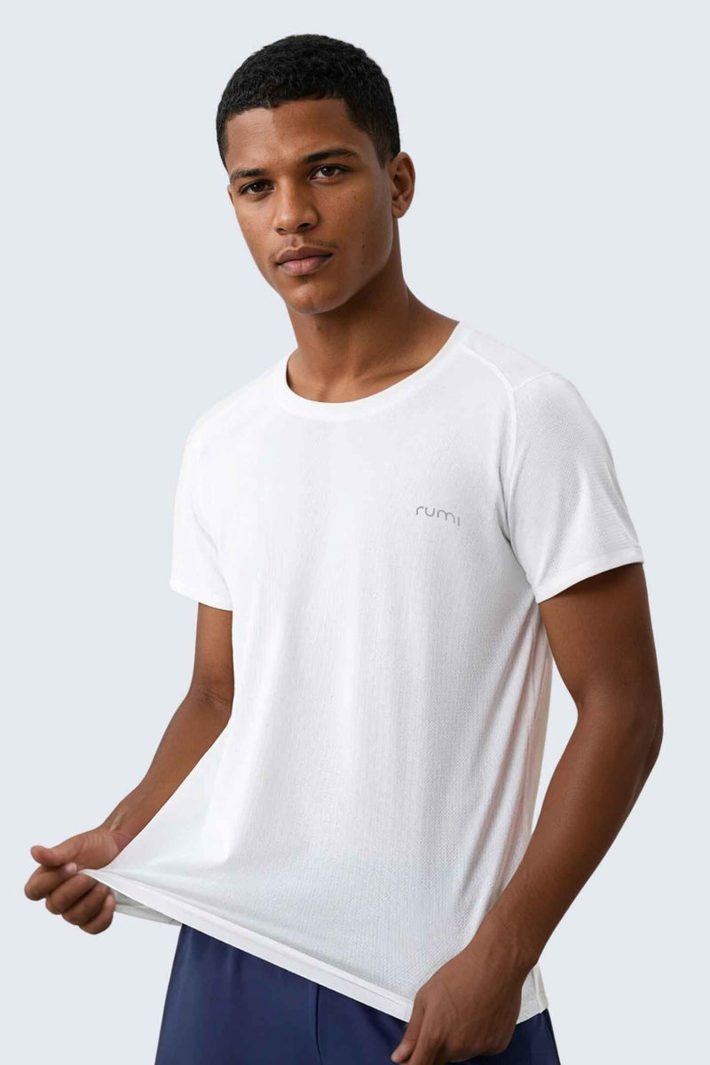 U Sun Fit Tee Waffle - Snow