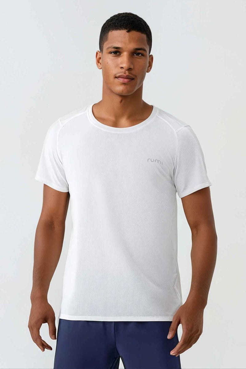 U Sun Fit Tee Waffle - Snow