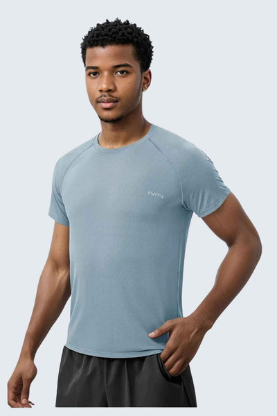 U Sun Fit Tee Terra - Ash Blue