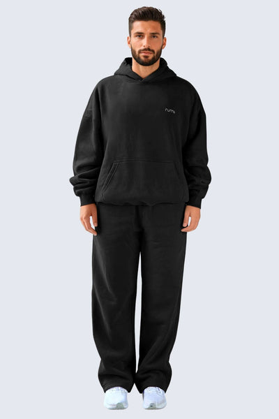 MU Moon Sweatpants Relaxed Open Fleece - Black