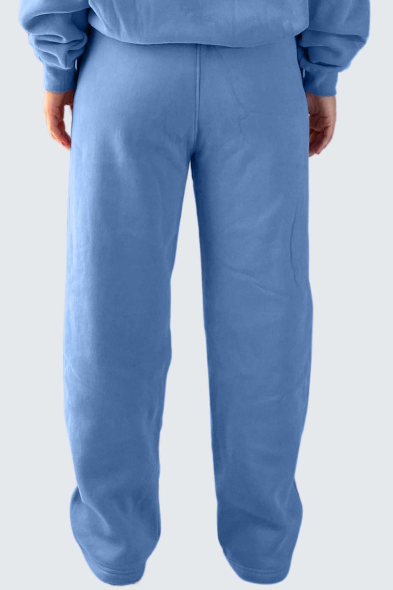 WU Moon Sweatpants Relaxed Open Fleece - Ocean