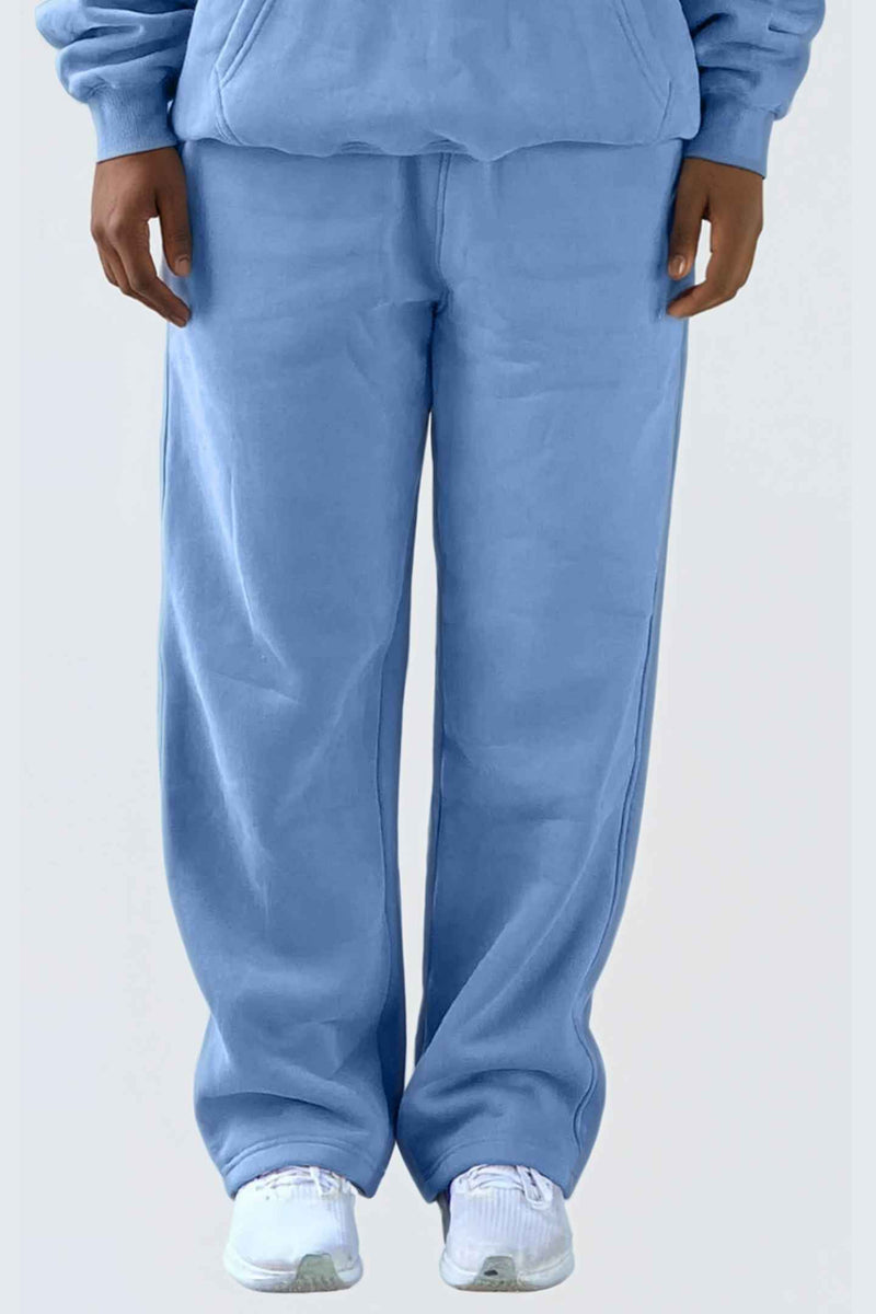 MU Moon Sweatpants Relaxed Open Fleece - Ocean