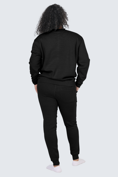 WU Moon Sweatpants Fleece Slim - Black