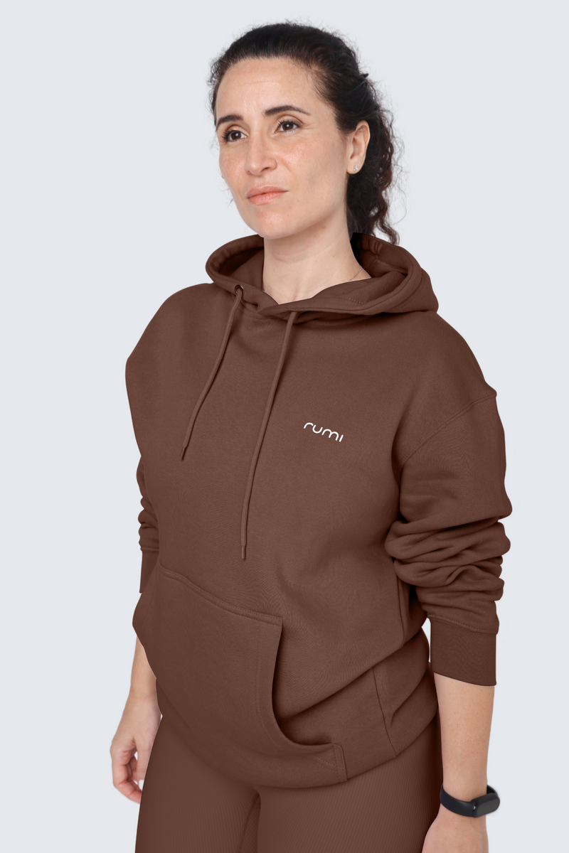 WU Moon Sweatshirt Fleece + Hoodie - Cocoa