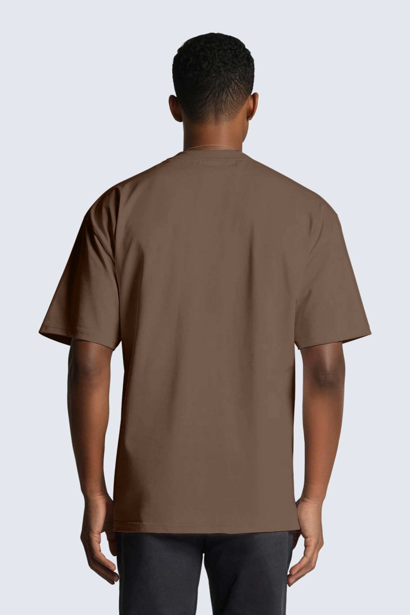 M Moon Tee Oversized Heavy -  Wood