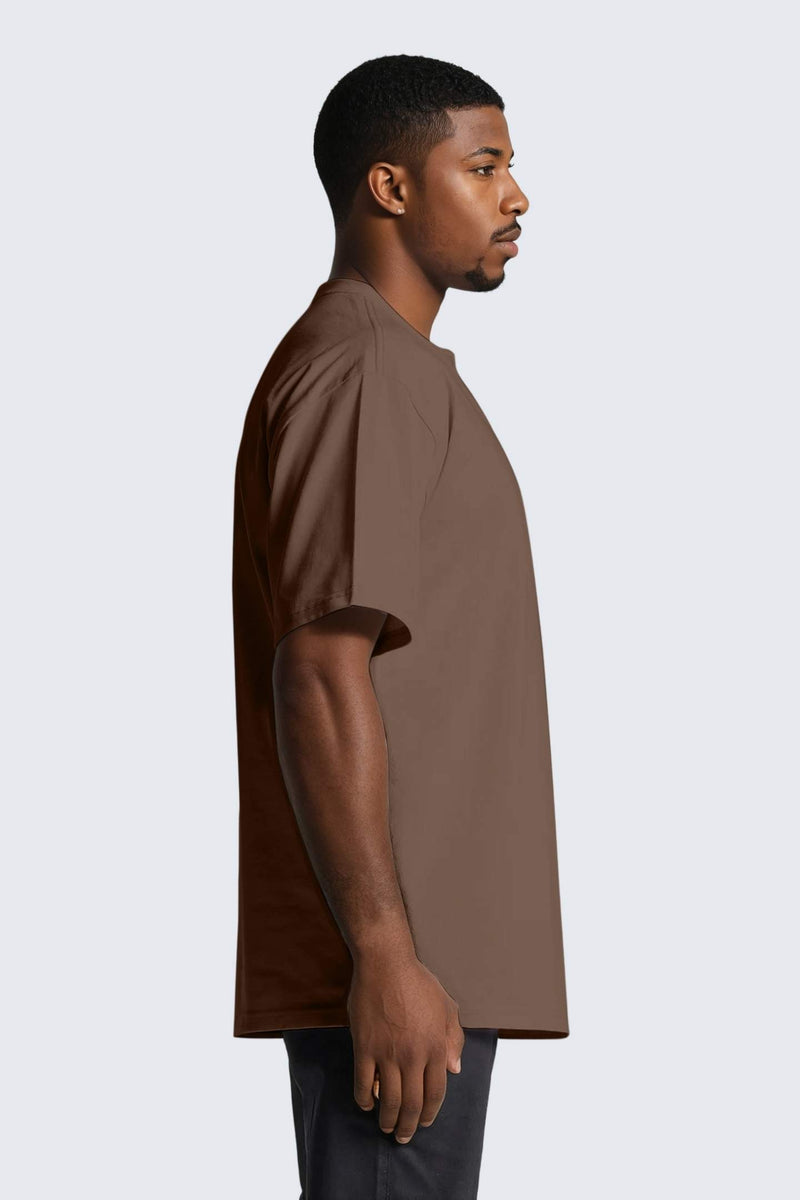 M Moon Tee Oversized Heavy -  Wood