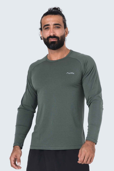 MU Move Tee Long Sleeve -  Olive Deep