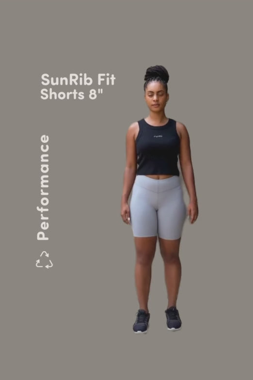 Rumi Earth - W SunRib Fit Shorts 8" - Stone - R124109