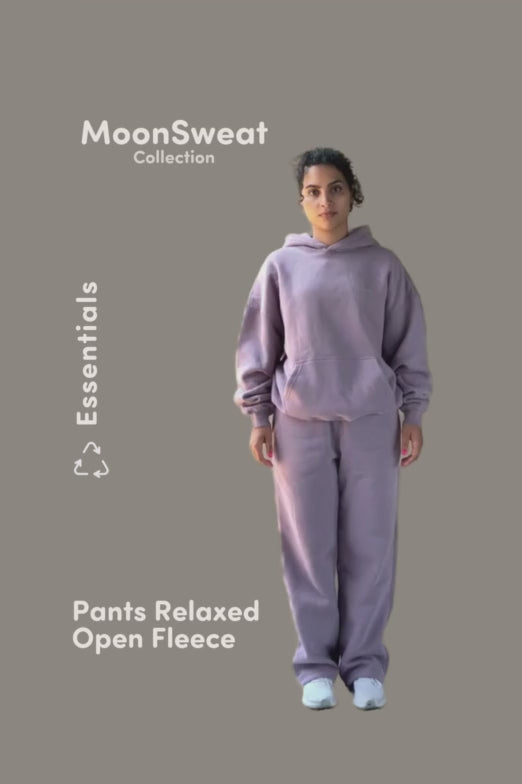 WU Moon Sweatpants Relaxed Open Fleece - Camel