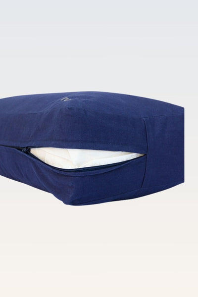 Rumi Earth - Cotton Yoga Bolster – Rectangular - Midnight - RU - YCB - RR - MT - Yoga Props