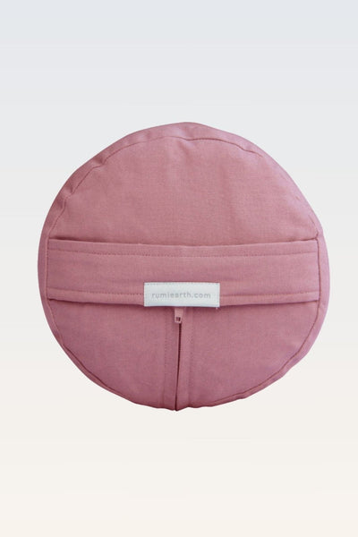 Rumi Earth - Cotton Yoga Bolster – Round - Dusty Rose - RU - YCB - RD - DE - Yoga Props