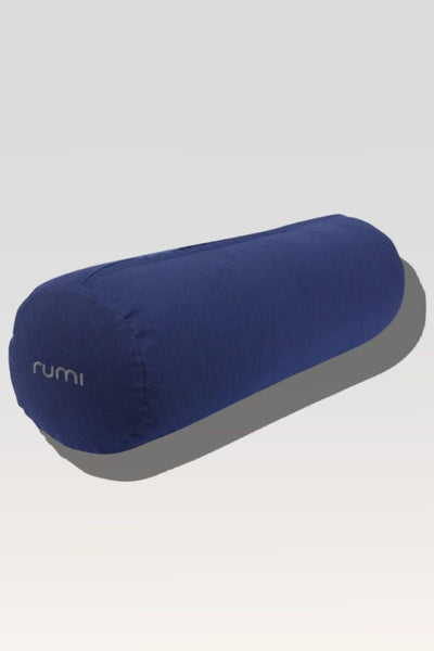 Rumi Earth - Cotton Yoga Bolster – Round - Midnight - RU - YCB - RD - MT - Yoga Props