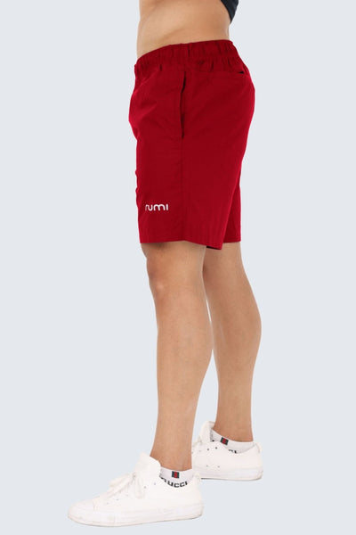 M Moon Beach Shorts - Scarlet