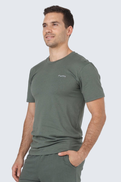 M Moon Tee - Olive Deep