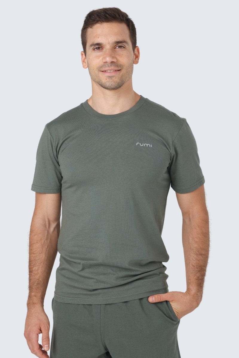 M Moon Tee - Olive Deep