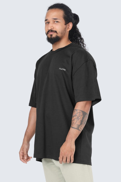 M Moon Tee Oversized Heavy - Black