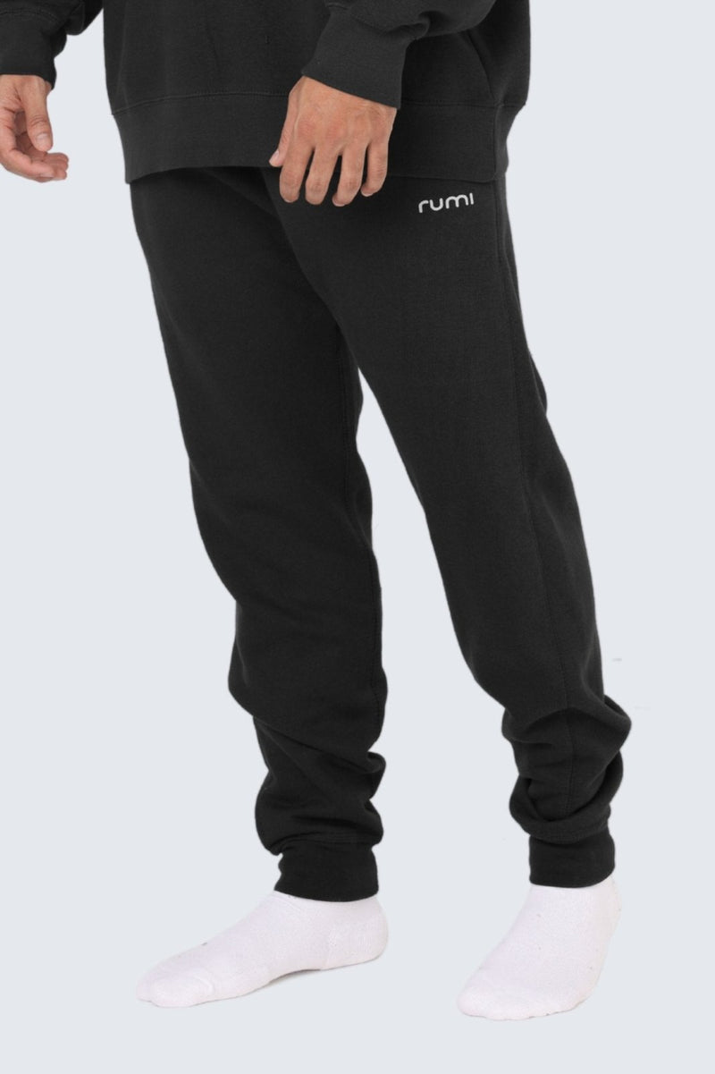 MU Moon Sweatpants Fleece Slim - Black