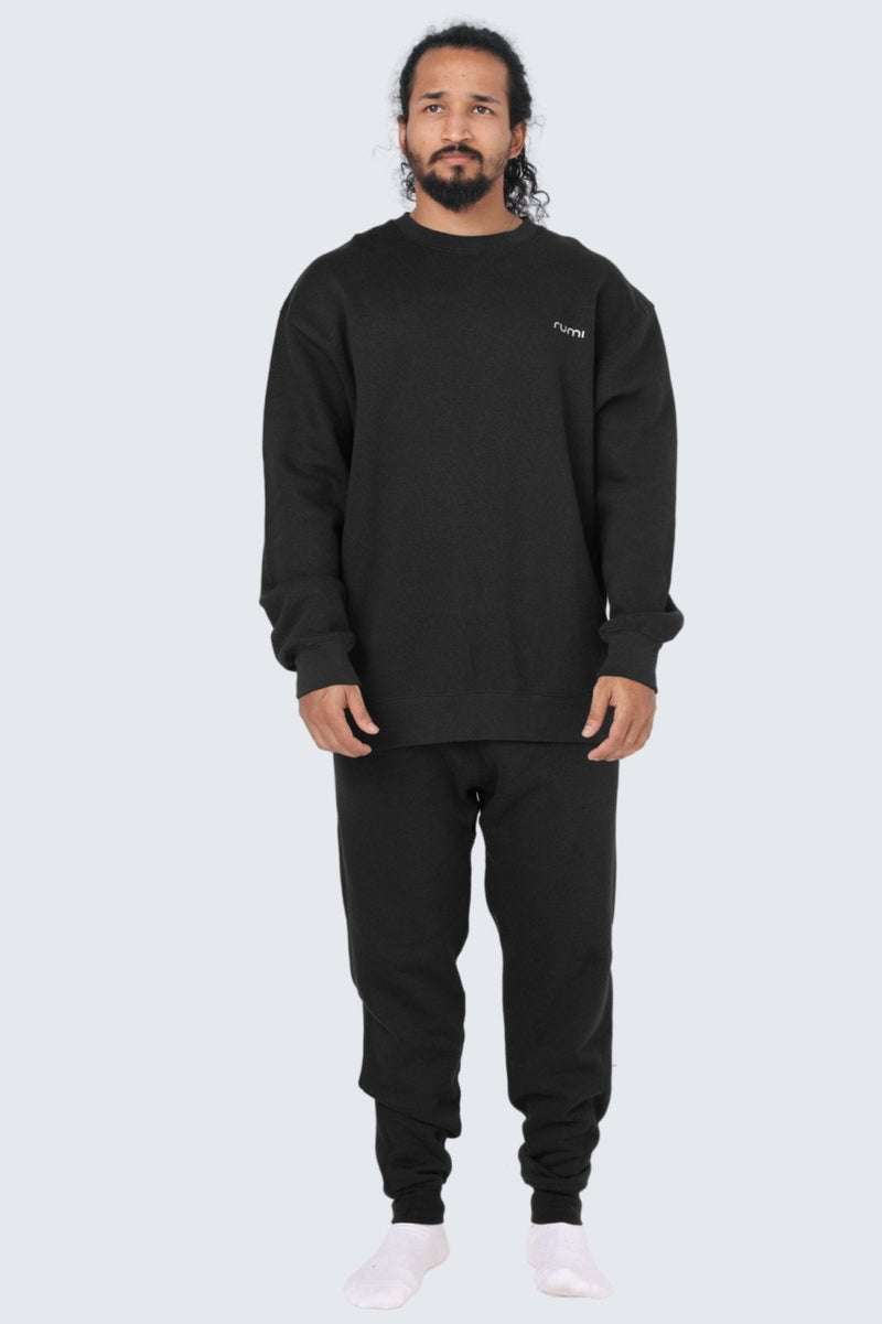 MU Moon Sweatpants Fleece Slim - Black