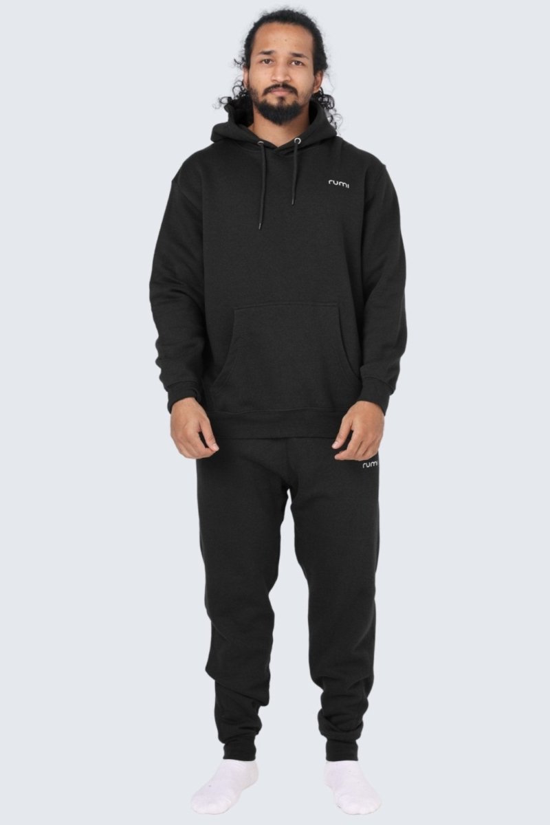 Rumi Earth - MU Moon Sweatshirt Fleece + Hoodie - Black - R113210BKP - M - Tops