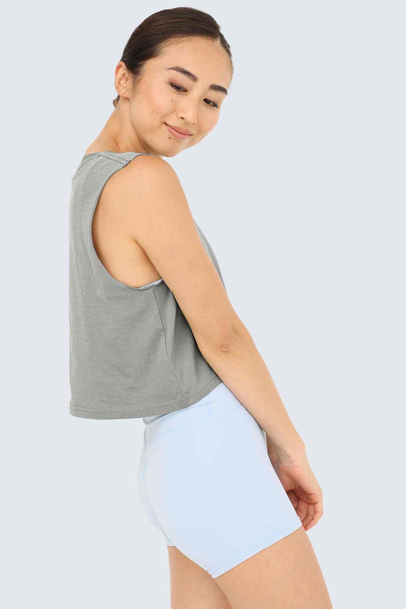 Rumi Earth - W Moon Air Cropped Tank - Stone - R131220SEP - Tops