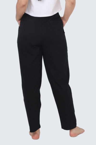 Rumi Earth - W Moon Ribbed Pants - Black - R114102BKP - Bottoms