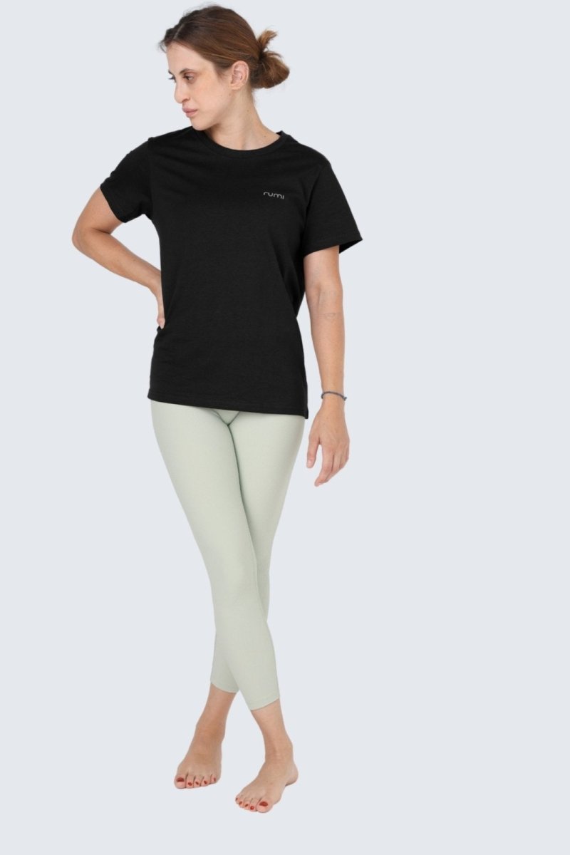 Rumi Earth - W Moon Tee - Black - R111110BKP - Tops