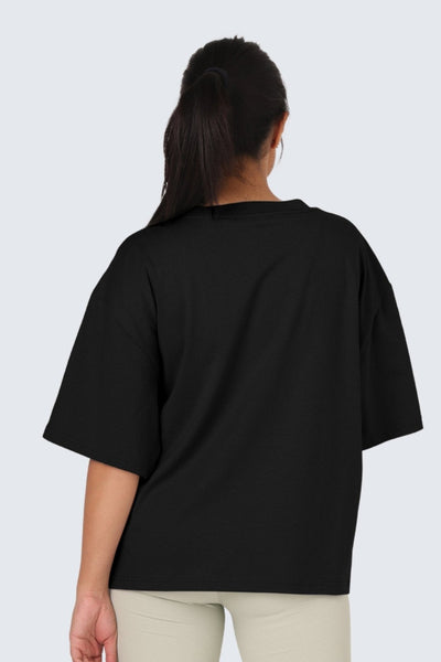 W Moon Tee Short Oversize - Black