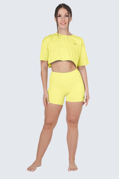 W MoveAir Tee Cropped - Sunlight Glow