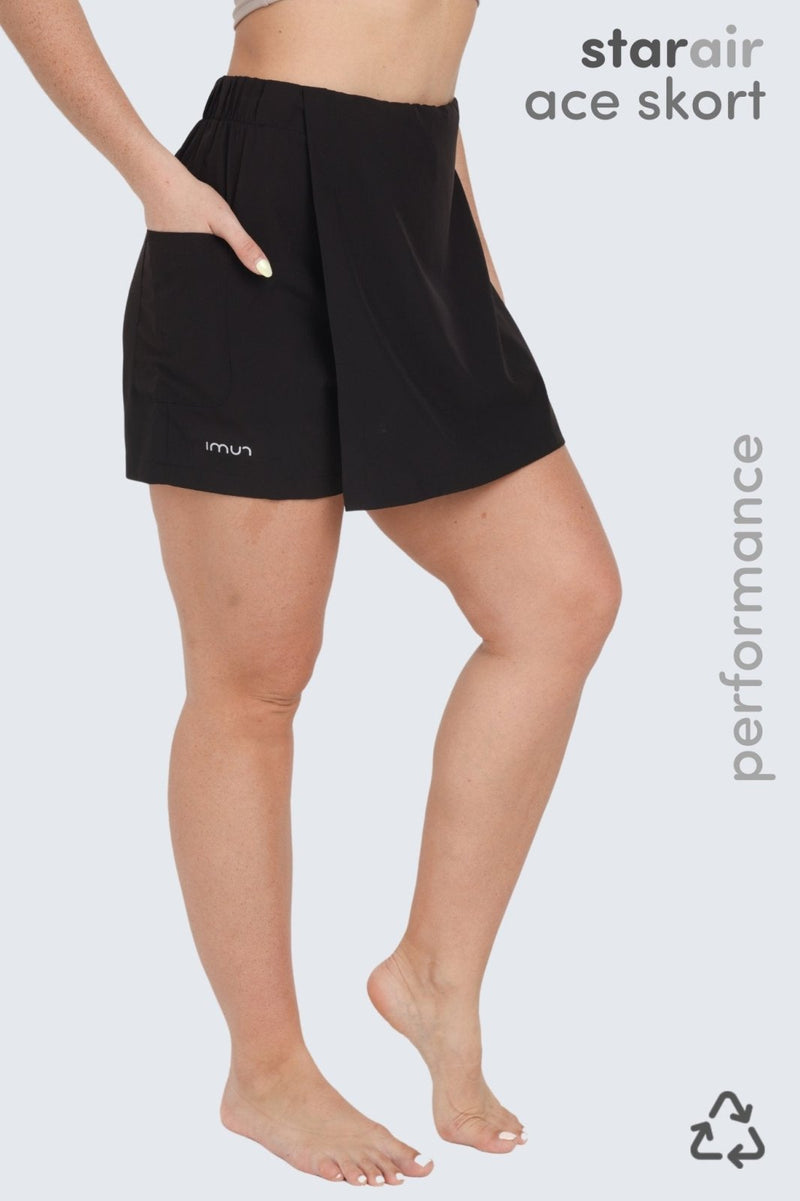 W StarAir Ace Skort - Black