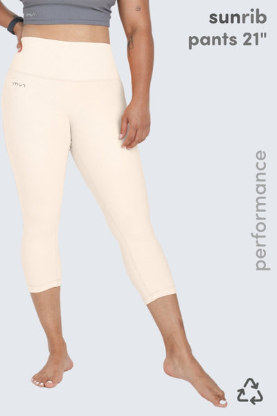 W Sun Rib Pants 21" - Natural