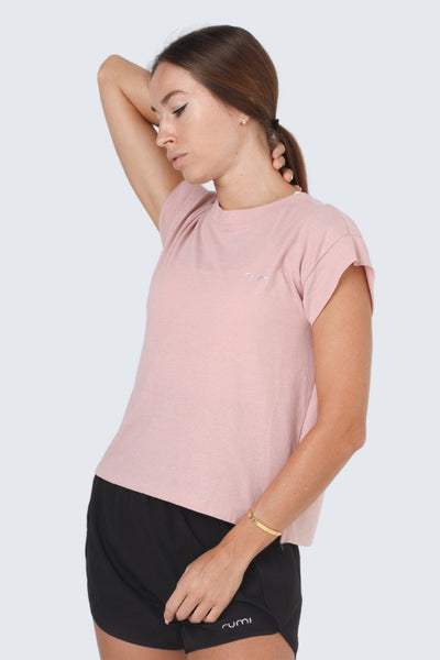 W Sun Rise Tee - Dusty Rose