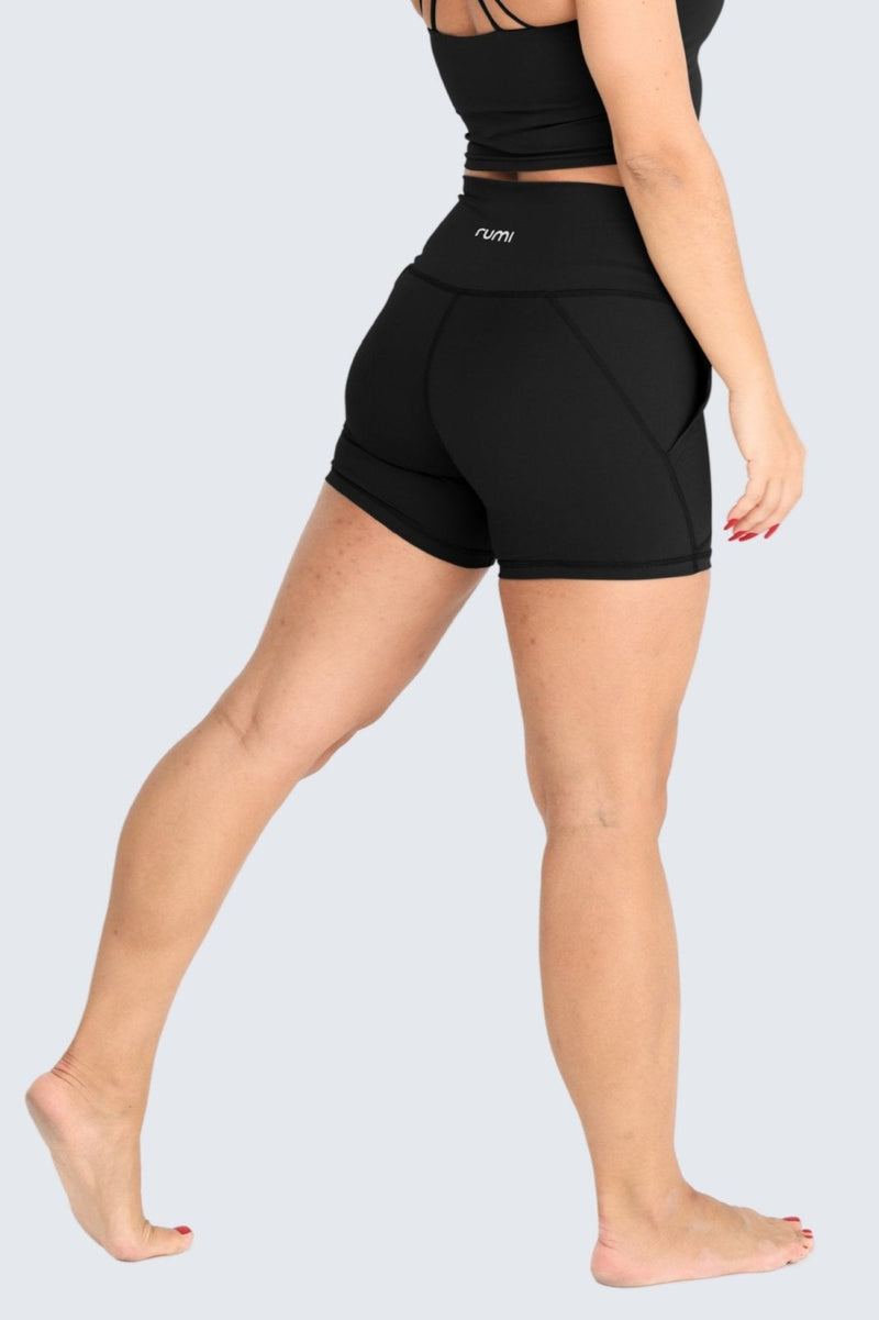 W Sun Zen Shorts 4” + Pockets - Black