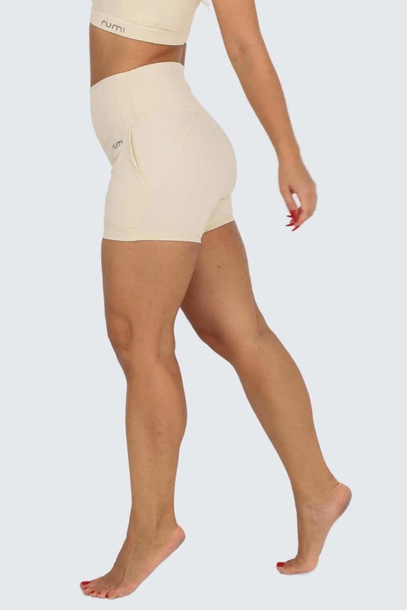 W Sun Zen Shorts 4” + Pockets - Ivory