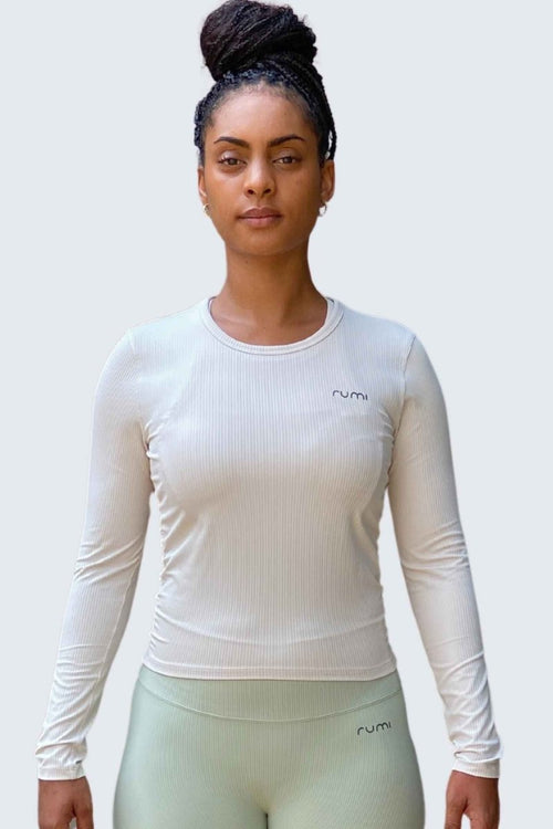 W SunRib Fit Tee Long-Sleeve - Snow