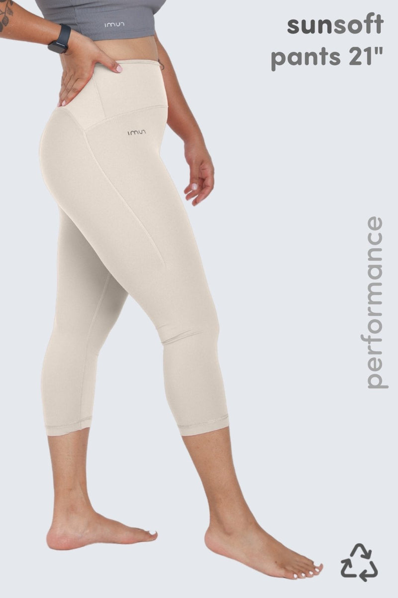 W SunSoft Flow Pants 21" - Cream