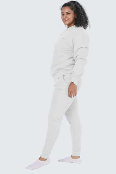 Rumi Earth - WU Moon Sweatpants Fleece Slim - Snow - R514675SWP - Bottoms