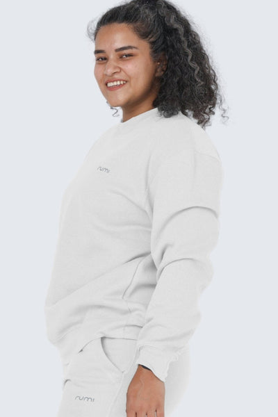 WU Moon Sweatshirt Fleece - Snow