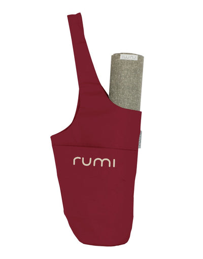 Rumi Earth Yoga Tote Bag - Maroon & Sand 1