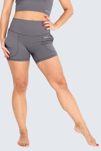 W Sun Zen Shorts 4” + Pockets - Seal Gray